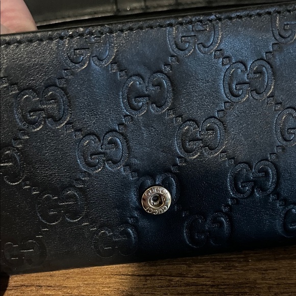 GUCCI Black Guccissima Leather Long Wallet - Picture 9 of 14